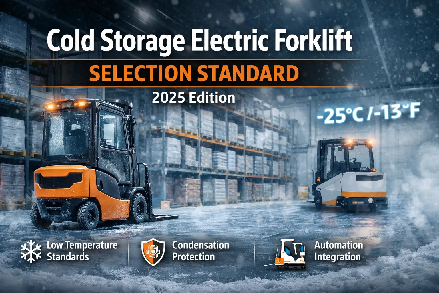 Cold Storage Electric Forklift Selection Standard (2025 Edition)