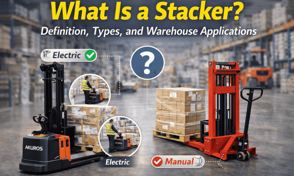 What Is a Stacker? Definition, Types, and Warehouse Applications