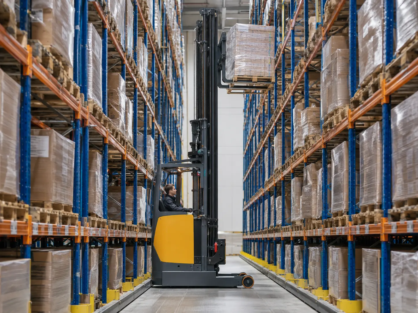 Top 10 VNA Forklift Safety Features for High-Bay Racking